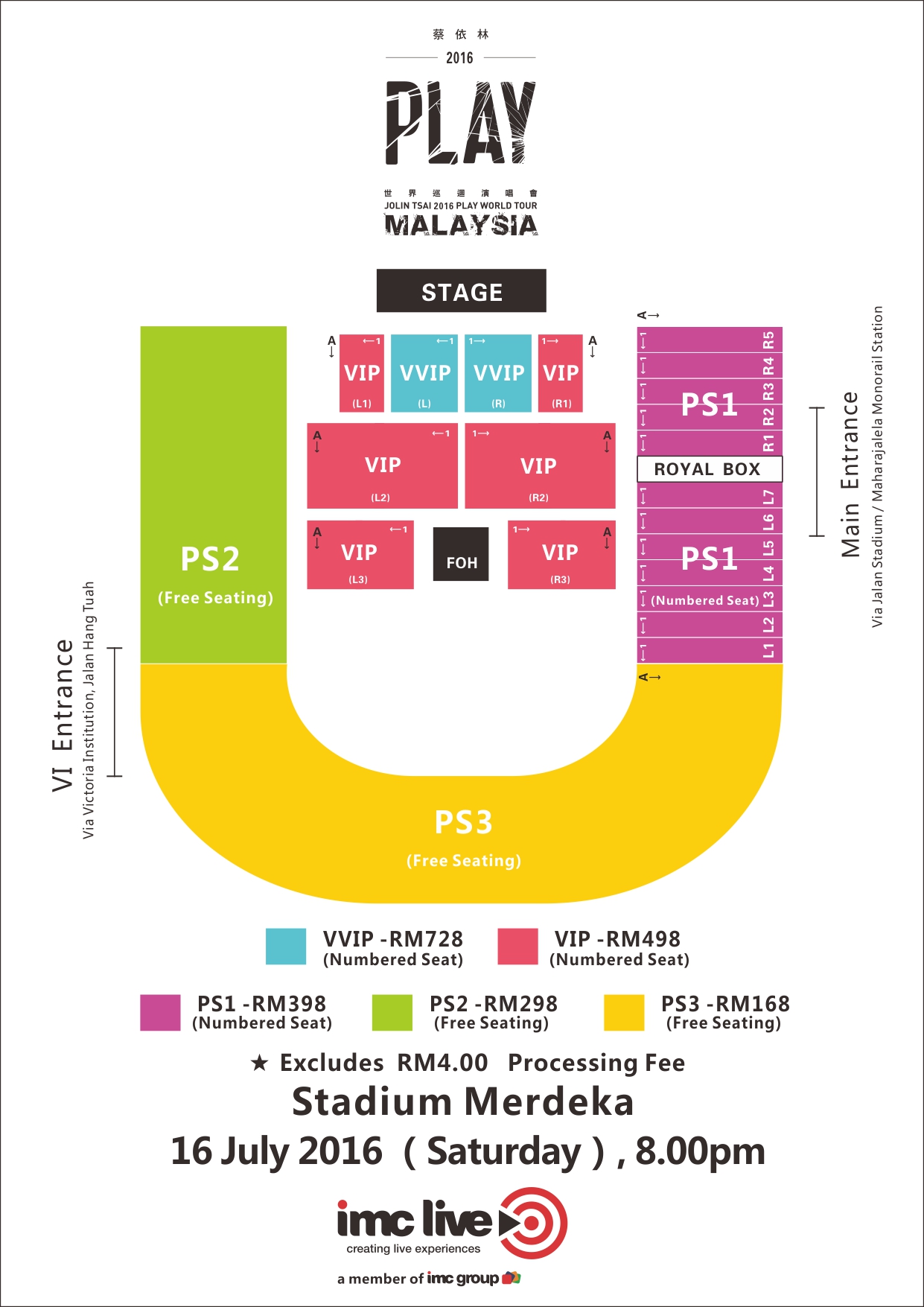 Jolin Seating Plan