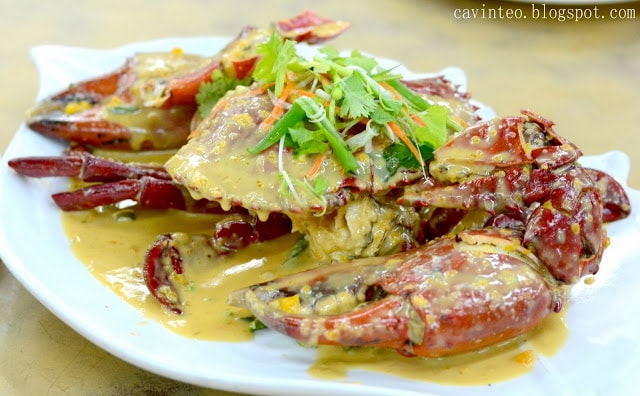 07 Salted Egg Yolk Crab 咸蛋螃蟹 Hiang Kee Seafood Restaurant (香记海鲜大饭店) @ Taman Sri Tebrau Hawker Centre (大馬花園小販中心), Johor Bahru [Malaysia] (Large) (Large)-min